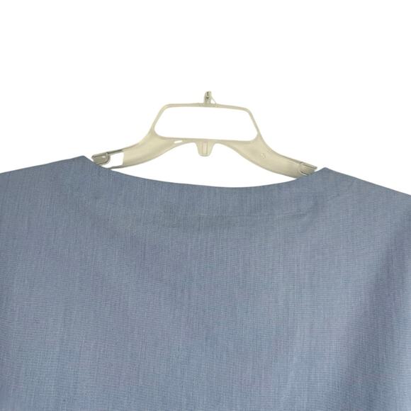 NWT Banana Republic Light Blue Short Sleeve Oversized Blouse - Picture 4 of 5